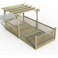 Buy Fencing Direct Save 13% on 8 x 16 Forest Pergola Deck Kit with Canopy from Fencing Direct