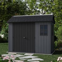 9' x 7'5 Keter Newton Plus Grey Plastic Garden Shed (2.87m x 2.30m)