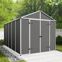 Buy Fencing Direct Save 14% on 8 x 12 Palram Canopia Rubicon Dark Grey Plastic Shed