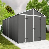 Buy Fencing Direct Save 13% on 8 x 17 Palram Canopia Rubicon Dark Grey Plastic Shed