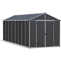 Buy Fencing Direct Save 13% on 8 x 20 Palram Canopia Rubicon Dark Grey Plastic Shed