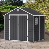 8′ x 6′ Lotus Sono Plastic Garden Shed with Foundation Kit (2.41m x 1.9m) 8′ x 6′ Lotus Sono Plastic Garden Shed with Foundation Kit (2.41m x 1.9m)