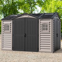 11′ x 8′ Saffron Apex Plus Plastic Vinyl Shed (3.26m x 2.4m) 11′ x 8′ Saffron Apex Plus Plastic Vinyl Shed (3.26m x 2.4m)