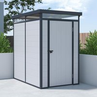 4′ x 6′ Lotus Curo Grey Plastic Shed (1.31m x 1.9m) 4′ x 6′ Lotus Curo Grey Plastic Shed (1.31m x 1.9m)