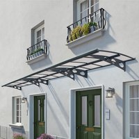 22â x 4â7 Palram Canopia Herald 6690 Grey Mist Large Door Canopy (6.71m x 1.39m) 22â x 4â7 Palram Canopia Herald 6690 Grey Mist Large Door Canopy (6.71m x 1.39m)