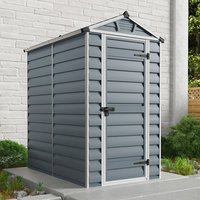 4′ x 6′ Palram Canopia Grey Skylight Plastic Shed (1.21m x 1.77m) 4′ x 6′ Palram Canopia Grey Skylight Plastic Shed (1.21m x 1.77m)