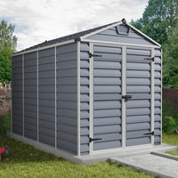 6′ x 10′ Palram Canopia Grey Skylight Plastic Shed (1.85m x 3.04m) 6′ x 10′ Palram Canopia Grey Skylight Plastic Shed (1.85m x 3.04m)