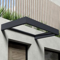 5â3 x 3â1 Palram Canopia Sophia 1600 Grey Clear Door Canopy (1.6m x 0.95m) 5â3 x 3â1 Palram Canopia Sophia 1600 Grey Clear Door Canopy (1.6m x 0.95m)