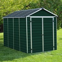 6′ x 10′ Palram Canopia Green Skylight Plastic Shed (1.85m x 3.04m) 6′ x 10′ Palram Canopia Green Skylight Plastic Shed (1.85m x 3.04m)