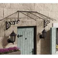 8â9 x 2â11 Palram Canopia Lily 2600 Black Clear Door Canopy (2.67m x 0.88m) 8â9 x 2â11 Palram Canopia Lily 2600 Black Clear Door Canopy (2.67m x 0.88m)