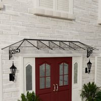13â10 x 2â11 Palram Canopia Lily 4100 Black Clear Large Door Canopy (4.21m x 0.88m) 13â10 x 2â11 Palram Canopia Lily 4100 Black Clear Large Door Canopy (4.21m x 0.88m)