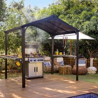 8′ x 6′ Palram Canopia Austin 2400 BBQ Shelter Gazebo – Black (2.84m x 1.8m) 8′ x 6′ Palram Canopia Austin 2400 BBQ Shelter Gazebo – Black (2.84m x 1.8m)