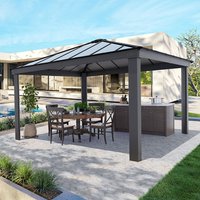 14′ x 14′ Palram Canopia Dallas Grey Garden Gazebo (4.22m x 4.22m) 14′ x 14′ Palram Canopia Dallas Grey Garden Gazebo (4.22m x 4.22m)
