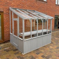 6’1 x 4’9 Coppice Hatfield Lean To Painted Wooden Greenhouse (1.86m x 1.45m) 6’1 x 4’9 Coppice Hatfield Lean To Painted Wooden Greenhouse (1.86m x 1.45m)