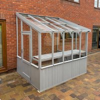 5’1 x 9’4 Coppice Hatfield Lean To Painted Wooden Greenhouse (1.55m x 2.85m) 5’1 x 9’4 Coppice Hatfield Lean To Painted Wooden Greenhouse (1.55m x 2.85m)