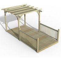 8′ x 16′ Forest Pergola Deck Kit with Retractable Canopy No. 4 (2.4m x 4.8m) 8′ x 16′ Forest Pergola Deck Kit with Retractable Canopy No. 4 (2.4m x 4.8m)