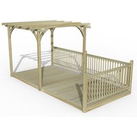 Product photograph of 8 X 16 Forest Pergola Deck Kit No 7 2 4m X 4 8m from Buy Sheds Direct