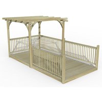 Product photograph of 8 X 16 Forest Pergola Deck Kit No 11 2 4m X 4 8m from Buy Sheds Direct