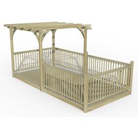 Product photograph of 8 X 16 Forest Pergola Deck Kit No 13 2 4m X 4 8m from Buy Sheds Direct