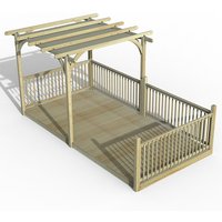 16′ x 8′ Forest Large Pergola Deck Kit with Retractable Canopy (4.88m x 2.44m) 16′ x 8′ Forest Large Pergola Deck Kit with Retractable Canopy (4.88m x 2.44m)