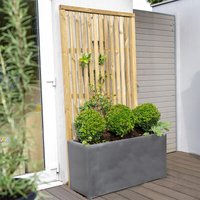 Forest 6 x 3 Pressure Treated Vertical Slatted Garden Screen Panel (1.8m x 0.9m)