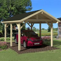 12′ x 17′ Palmako Robert Wooden Carport (3.5m x 5.1m) 12′ x 17′ Palmako Robert Wooden Carport (3.5m x 5.1m)