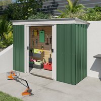 10′ x 4′ Yardmaster Emerald Pent Metal Shed (2.98m x 1.19m) 10′ x 4′ Yardmaster Emerald Pent Metal Shed (2.98m x 1.19m)