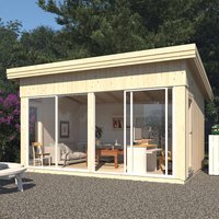 Palmako Annabel 5m x 3.9m Pent Log Cabin (18mm) Palmako Annabel 5m x 3.9m Pent Log Cabin (18mm)