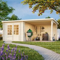Palmako Ella 5.4m x 3m Log Cabin Summerhouse (28mm)