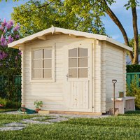 Palmako Emma 1 2.6m x 2.2m Log Cabin Summerhouse (28mm)