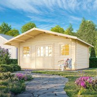 Palmako Helena 5.4m x 4.2m Log Cabin Garden Building (70mm)
