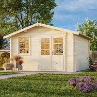 Palmako Klara 3.9m x 3.3m Log Cabin Summerhouse (28mm)