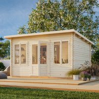 Palmako Lisa 5.1m x 3.8m Log Cabin Garden Room (44mm) Palmako Lisa 5.1m x 3.8m Log Cabin Garden Room (44mm)