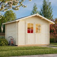 Palmako Vivian 3.3m x 2.7m Log Cabin Summerhouse (28mm) Palmako Vivian 3.3m x 2.7m Log Cabin Summerhouse (28mm)