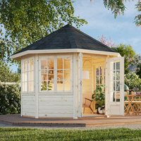 Palmako Veronica 2.9m x 2.9m Log Cabin (28mm) - 4 Windows