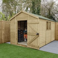 12′ x 8′ Forest Timberdale 25yr Guarantee Tongue & Groove Pressure Treated Apex Shed (3.65m x 2.52m) 12′ x 8′ Forest Timberdale 25yr Guarantee Tongue & Groove Pressure Treated Apex Shed (3.65m x 2.52m)