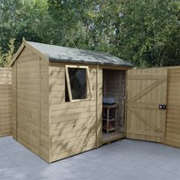 8′ x 6′ Forest Timberdale 25yr Guarantee Tongue & Groove Pressure Treated Reverse Apex Shed (2.47m x 1.98m) 8′ x 6′ Forest Timberdale 25yr Guarantee Tongue & Groove Pressure Treated Reverse Apex Shed (2.47m x 1.98m)