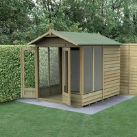 8′ x 6′ Forest 4Life 25yr Guarantee Double Door Apex Summer House – 5 Windows (2.42m x 1.99m) 8′ x 6′ Forest 4Life 25yr Guarantee Double Door Apex Summer House – 5 Windows (2.42m x 1.99m)