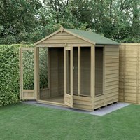 7' x 5' Forest 4Life 25yr Guarantee Double Door Apex Summer House (2.28m x 1.53m)