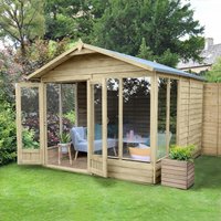 10×8 Apex Summerhouse (3.01m x 2.61m) with Double Doors – Forest 4Life 25yr Guarantee 10×8 Apex Summerhouse (3.01m x 2.61m) with Double Doors – Forest 4Life 25yr Guarantee