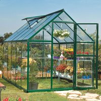 6′ x 10′ Palram Canopia Hybrid Walk In Green Polycarbonate Greenhouse (1.85m x 3.06m) 6′ x 10′ Palram Canopia Hybrid Walk In Green Polycarbonate Greenhouse (1.85m x 3.06m)