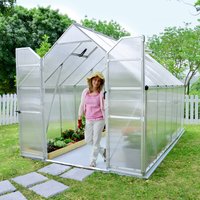 8’x12′ Palram Canopia Essence Large Walk In Aluminium Framed Greenhouse (2.4×3.6m) 8’x12′ Palram Canopia Essence Large Walk In Aluminium Framed Greenhouse (2.4×3.6m)