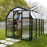 6’x8′ Palram Canopia Rion EcoGrow Green Greenhouse with Resin Frame (2.04m x 2.63m) 6’x8′ Palram Canopia Rion EcoGrow Green Greenhouse with Resin Frame (2.04m x 2.63m)