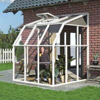 6’x6′ Palram Canopia Rion White Lean to Sun Room (1.8×1.8m) 6’x6′ Palram Canopia Rion White Lean to Sun Room (1.8×1.8m)
