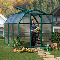 6’x6′ Palram Canopia Rion EcoGrow Small Green Polycarbonate Greenhouse (1.8×1.8m) 6’x6′ Palram Canopia Rion EcoGrow Small Green Polycarbonate Greenhouse (1.8×1.8m)