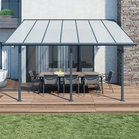 10×14 Palram Canopia Sierra Grey Patio Cover 10×14 Palram Canopia Sierra Grey Patio Cover