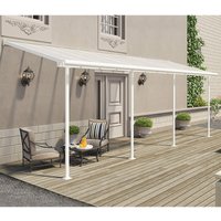 7′ x 22′ Palram Canopia Sierra White Clear Patio Cover (2.28m x 6.71m) 7′ x 22′ Palram Canopia Sierra White Clear Patio Cover (2.28m x 6.71m)