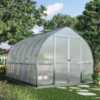 8’x12′ Palram Canopia Bella Large Walk In Silver Aluminium Framed Greenhouse (2.4×3.6m) 8’x12′ Palram Canopia Bella Large Walk In Silver Aluminium Framed Greenhouse (2.4×3.6m)