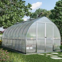 8’x16′ Palram Canopia Bella Large Walk In Silver Aluminium Framed Greenhouse (2.4×4.8m) 8’x16′ Palram Canopia Bella Large Walk In Silver Aluminium Framed Greenhouse (2.4×4.8m)