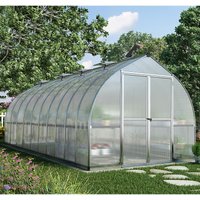 8’x20′ Palram Canopia Bella Large Walk In Silver Aluminium Framed Greenhouse (2.4x6m) 8’x20′ Palram Canopia Bella Large Walk In Silver Aluminium Framed Greenhouse (2.4x6m)